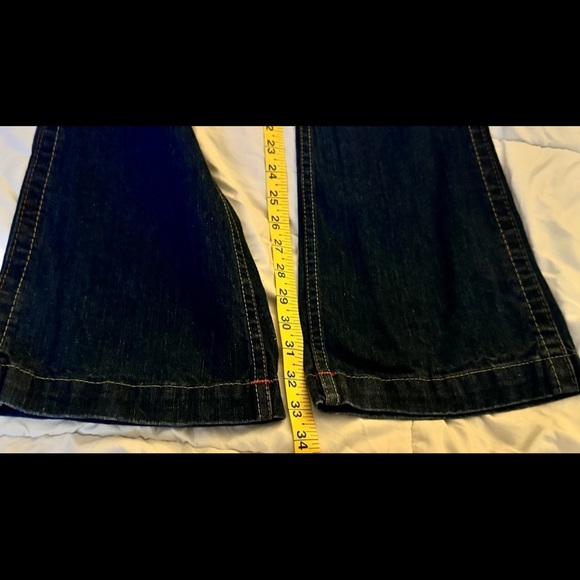 Y2K VINTAGE True Religion Sammy Jeans Women's Size 24, Dark Rinse, Low Rise - Picture 5 of 14